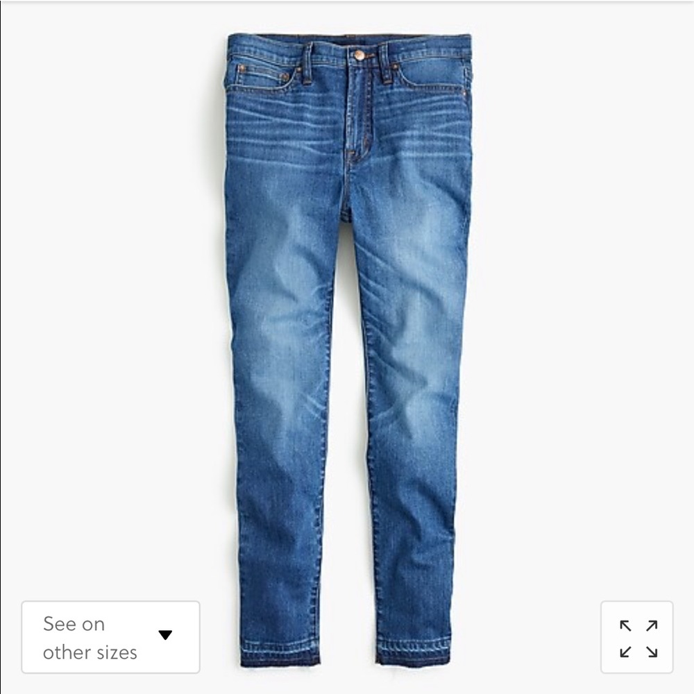 J. Crew Higher Rise Toothpick Eco Jean. Sz 30. EUC